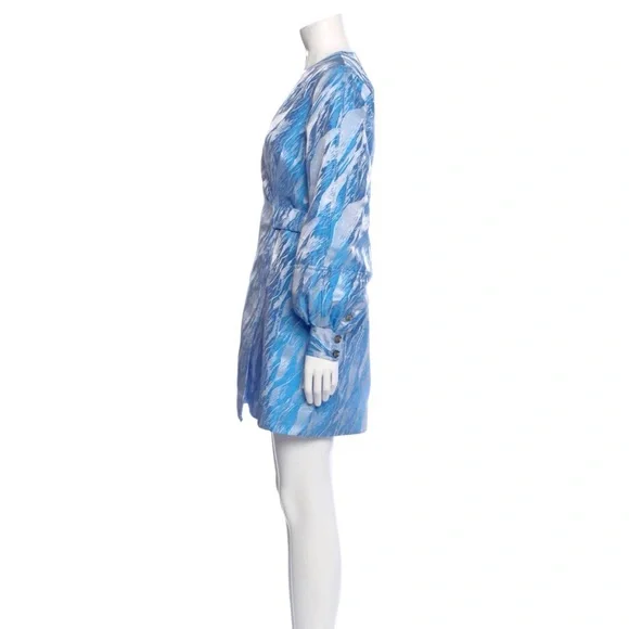 Ganni Jacquard Azure Balloon Dress - Picture 6 of 11